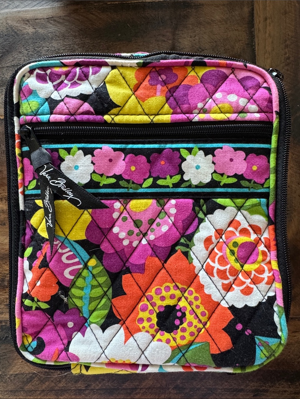 Vera Bradley Quilted Floral Cosmetic Pouch in Bright Multi